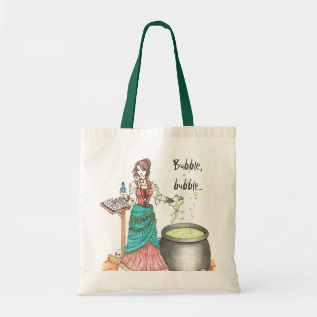 Dryckälskarinnabus eller godis hänger lös tygkasse (Framsidan)