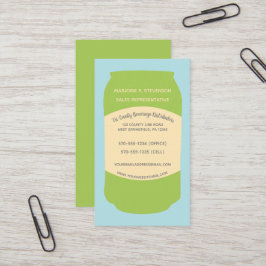 Drycke Distributör Aluminium Burk Anpassad Visitkort