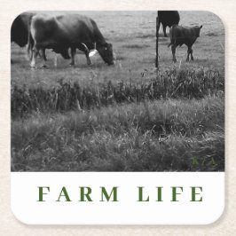 Dryckemallar för cellfamilj underlägg papper kvadrat