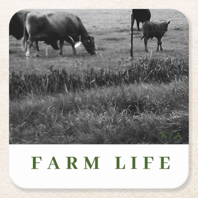 Dryckemallar för cellfamilj underlägg papper kvadrat (Framsidan)