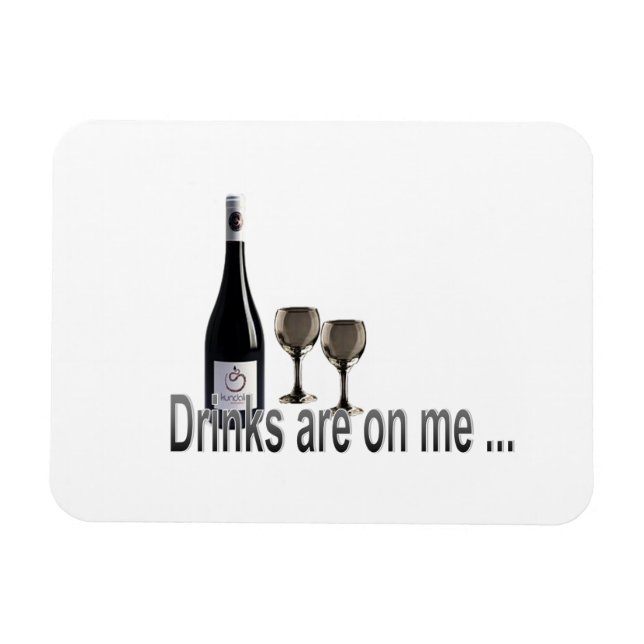 Drycken är på mig magnet (Horisontell)