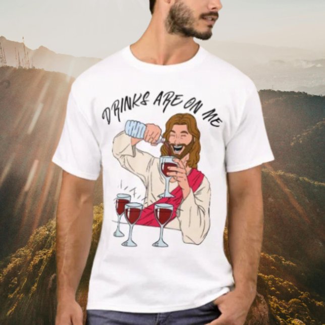 Drycken är på mig t shirt (Skapare uppladdad)