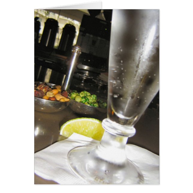 Drycker och Nöt Hälsningskort (Framsidan)