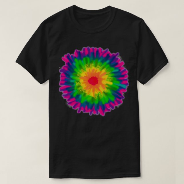 Drycker Regnbåge Bullseye T Shirt (Design framsida)