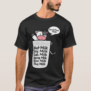 Dryckeriet Mjölk Oat Almonds Soy Pea Plant V T Shirt