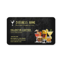 dryckesbartender-verksamhet | Modern svart