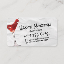 dryckesbartender-verksamhet | Papper garnering Visitkort