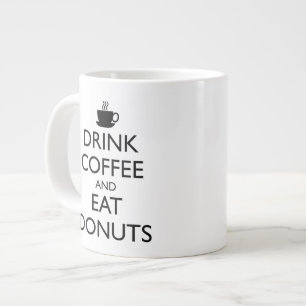 DRYCKKAFFE- OCH ETTSDONUTER JUMBO MUGG