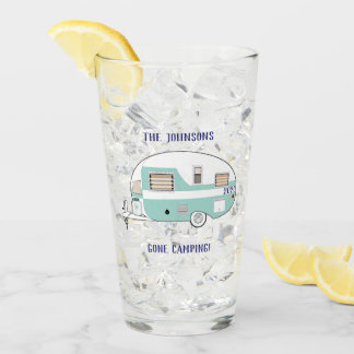 Dryckning av Camper Beer Pint för camping-RV-släpf Glaskopp