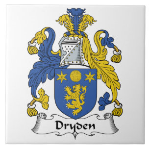 Dryden familjvapensköld kakelplatta
