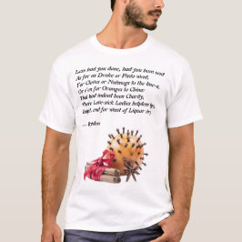 Dryden Kryddnejlika och Apelsin Dikt T Shirt