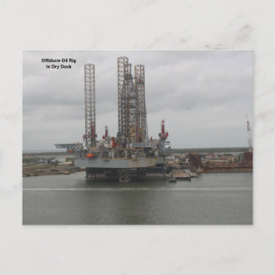 Drydock i Galveston, TX Vykort