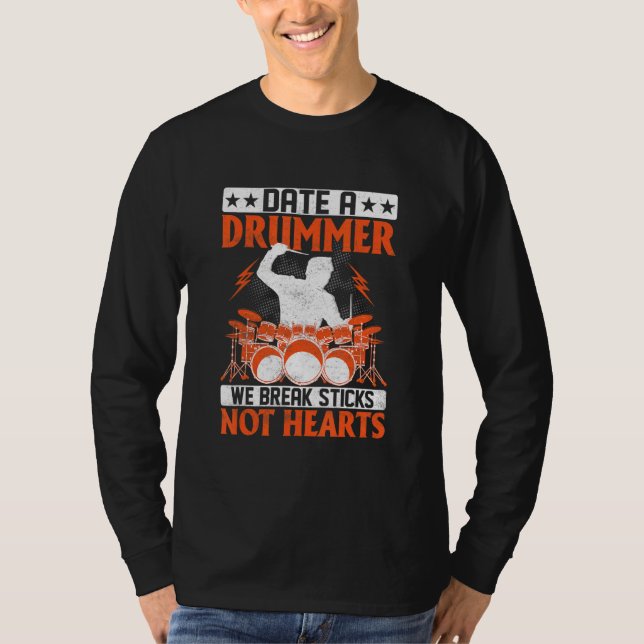 Drymer vi bryter inte hör trumman Dru T Shirt (Framsida)