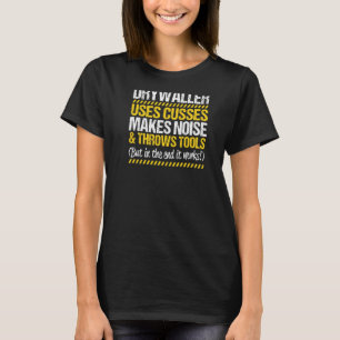 Drywall Finisher Throws Verktyg Drywaller T Shirt