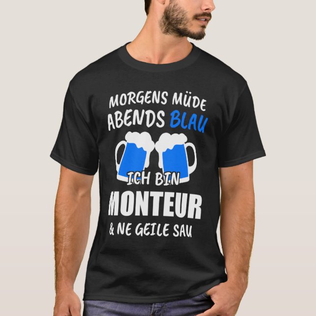Drywall Installer-torktygg T Shirt (Framsida)