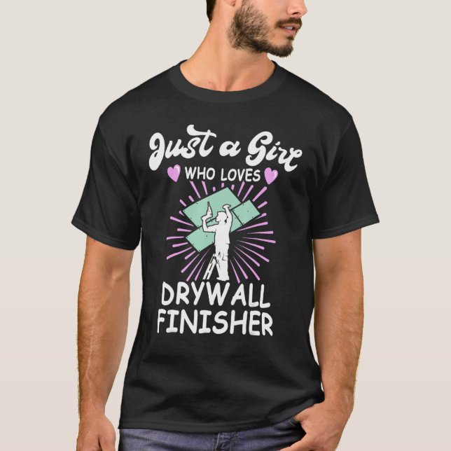 Drywall Work Drywall ConTRAH MED Ord Drywa T Shirt (Framsida)