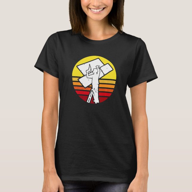 Drywall Work Drywall Contraktor Drywall Motif T Shirt (Framsida)