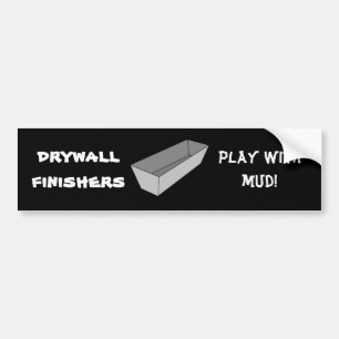 Drywallefterbehandlarelek med lerabildekalet bildekal