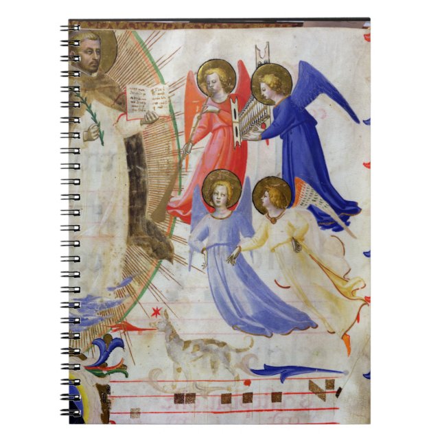 ds 558 f.67v St Dominic med fyra musikaliska Anteckningsbok (Framsidan)