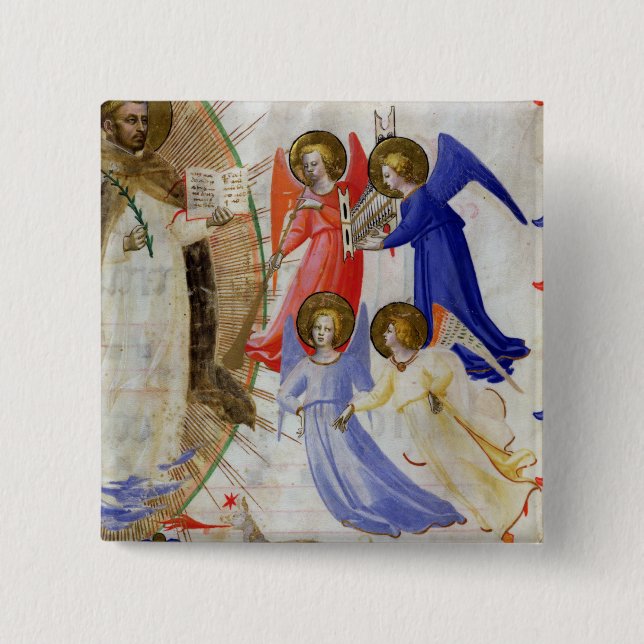 ds 558 f.67v St Dominic med fyra musikaliska Knapp (Framsida)
