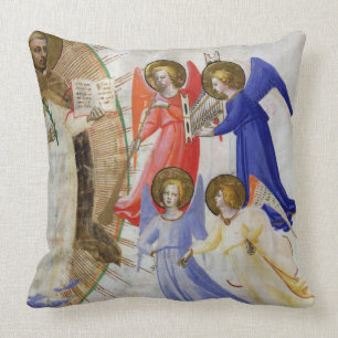 ds 558 f.67v St Dominic med fyra musikaliska Kudde