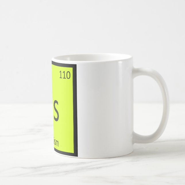 Ds - Dadaism Konst Kemi Periodiska Systemets Symbo Kaffemugg (Höger)