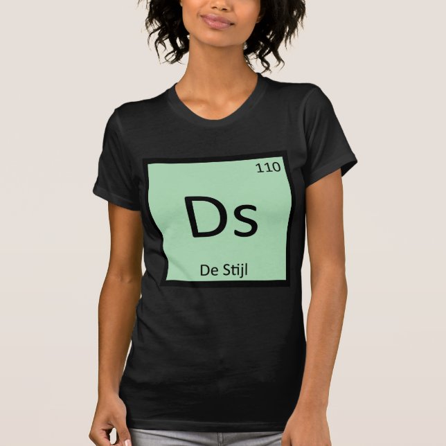 Ds - De Stijl konst kemi Periodiska systemets symb Tröja (Framsida)