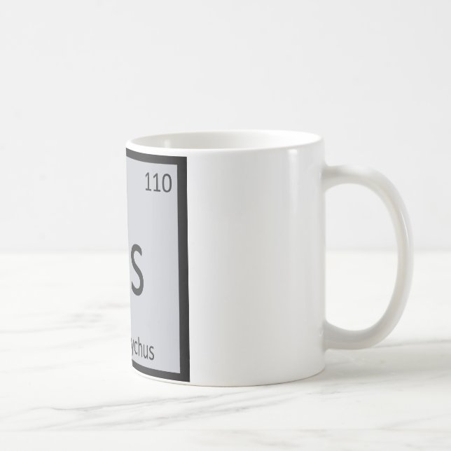 Ds - Deinonychus Dinosaur Kemi Periodiska Systemet Kaffemugg (Höger)