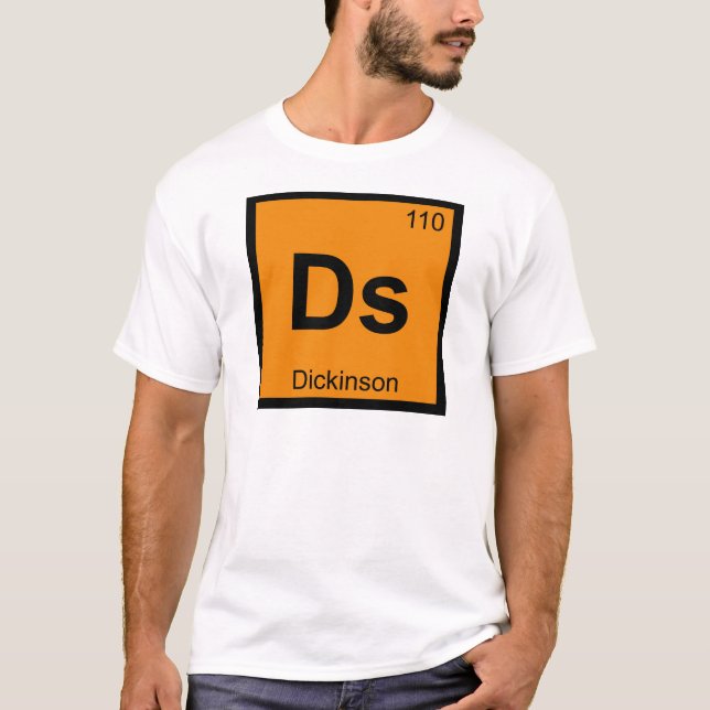 Ds - Dickinson North Dakota Kemisymbol T Shirt (Framsida)
