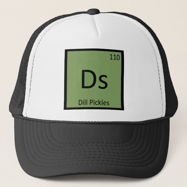 Ds - Dill Pickles Chemistry Periodic Bord Symbol Keps (Framsida)