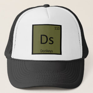 Ds - Donkeys Chemistry Periodic Bord Inslag Truckerkeps
