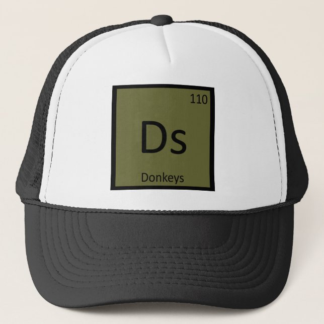 Ds - Donkeys Chemistry Periodic Bord Inslag Truckerkeps (Framsida)