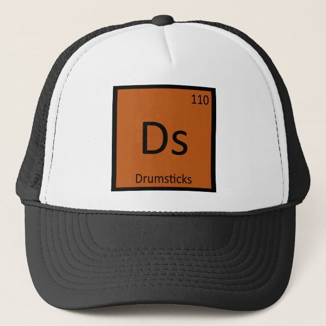 Ds - Drumsticks Chemistry Periodic Bord Symbol Truckerkeps (Framsida)