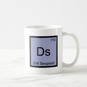 Ds - Övningsledare Kemiskt Element Symbol T-Shirt Kaffemugg