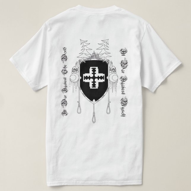dsbm t-shirt Tcotdm white version (Design baksida)