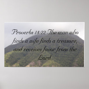 DSC00708 Proverbs18:22 manen som finner wi… Poster