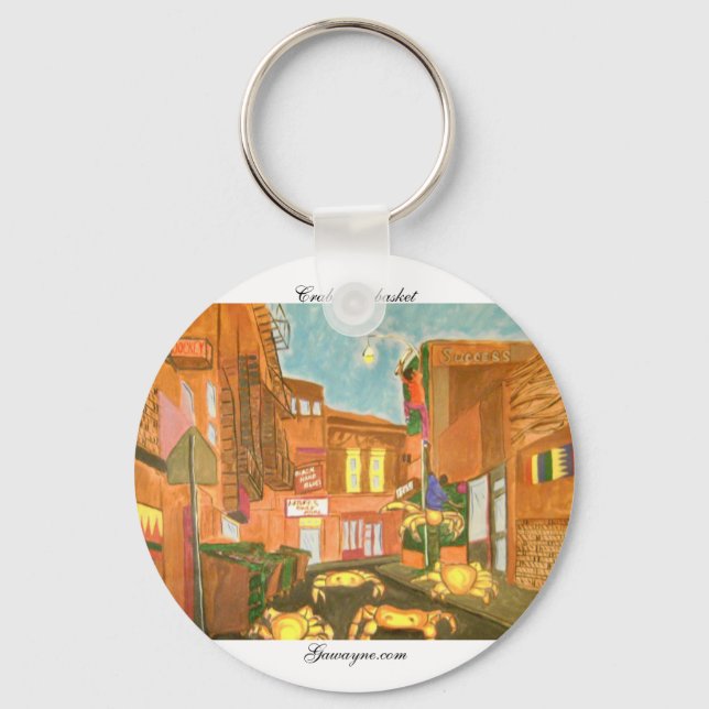 DSC00814 Krabbor i Basket Nyckelring (Framsida)