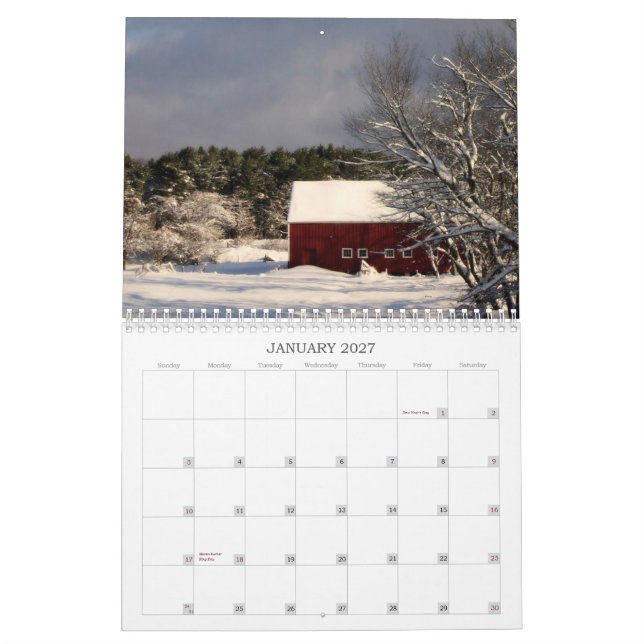 DSC_0022 visioner av New Hampshire Kalender (Jan 2027)