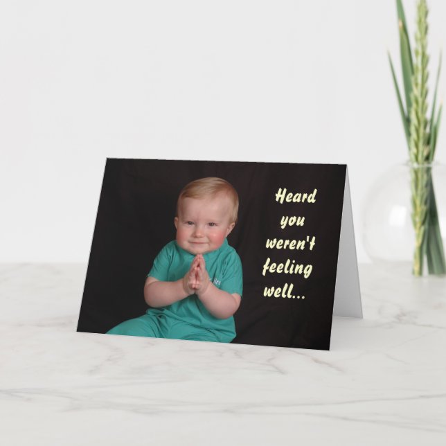 DSC_0081, hörde att du inte mår bra.. Kort (Framsida)