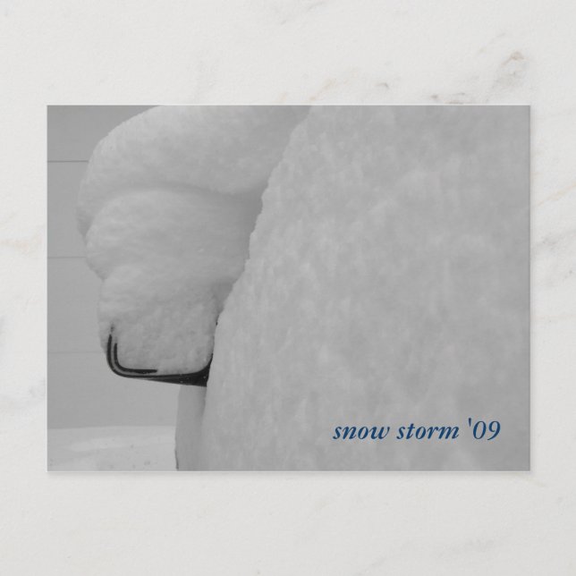 DSCF1089, stormen snö '09 Vykort (Framsida)