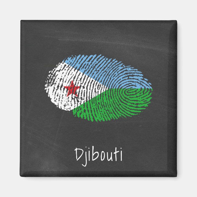 Dschibuti Magnet (Framsidan)