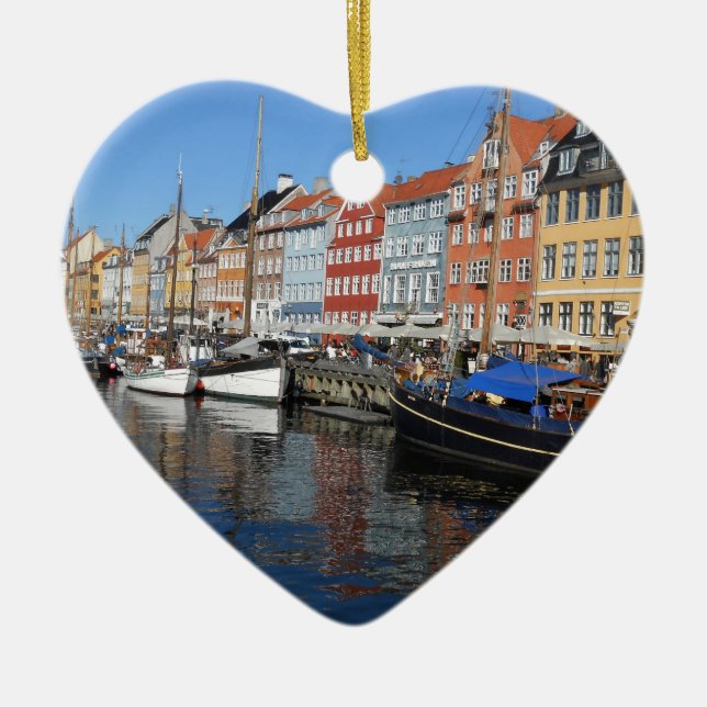 DSCN2826.JPG Nyhavn, Köpenhamn Julgransprydnad Keramik (Framsidan)