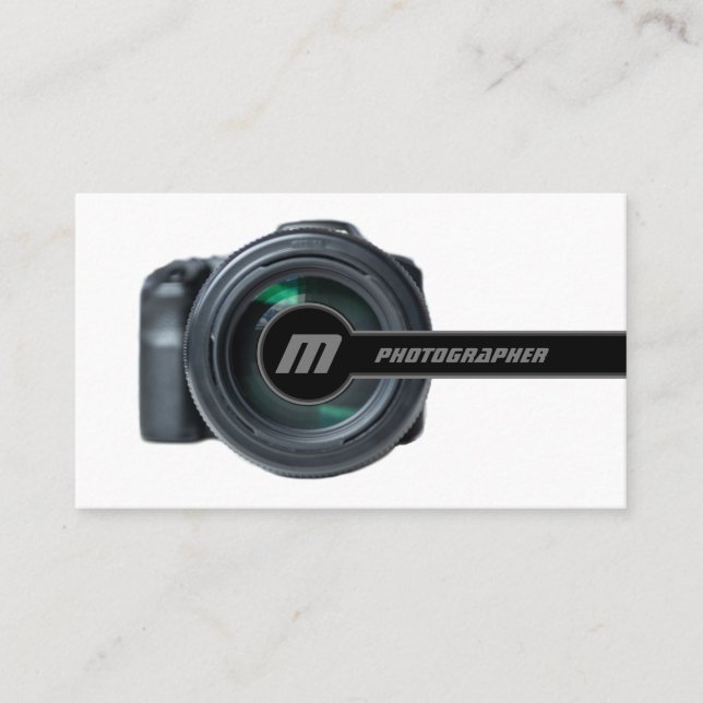 DSLins Kameralinser för fotografer Videografer Visitkort (Framsida)