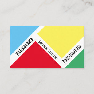 DSLins Kameralinser för fotografer Videografer Visitkort