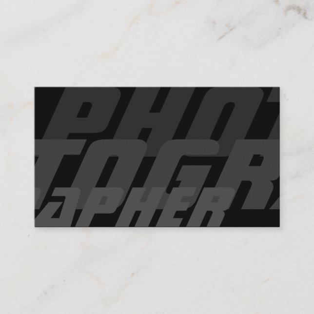 DSLins Kameralinser för fotografer Videografer Visitkort (Framsida)