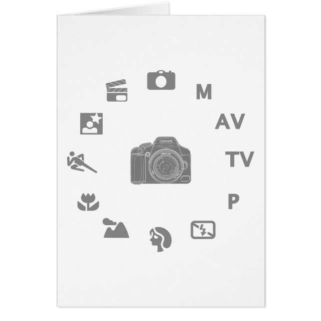 DSLR-funktionsläge Hälsningskort (Framsidan)