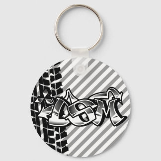 DSM Eclipse Talon 4g63 Black and White Keychain Nyckelring
