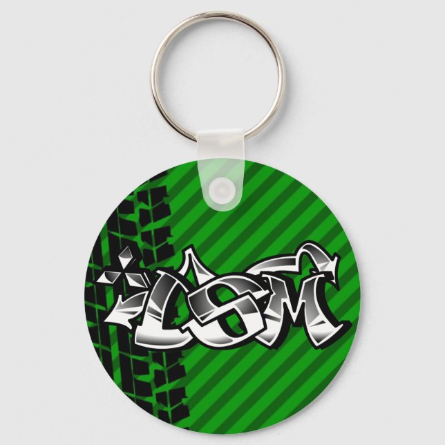 DSM Eclipse Talon 4g63 Grönt Keychain Nyckelring (Framsida)