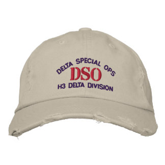 DSO Halo Delta Division Hat Broderad Keps