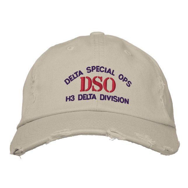 DSO Halo Delta Division Hat Broderad Keps (Framsida)
